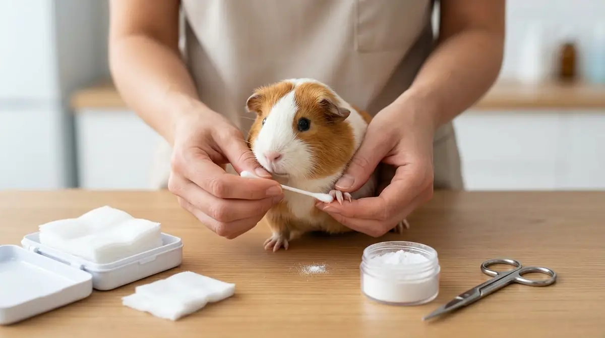 モルモットの爪から出血した時の応急処置