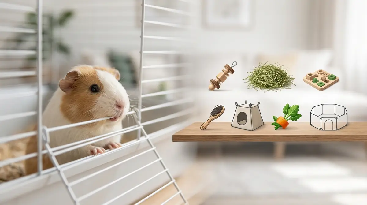 【原因別】モルモットがケージを噛むのをやめさせる7つの対策