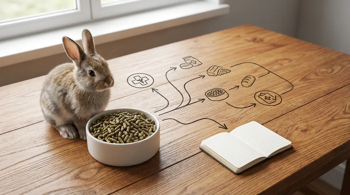 まとめ｜ペレットを食べないときの対応フローチャート