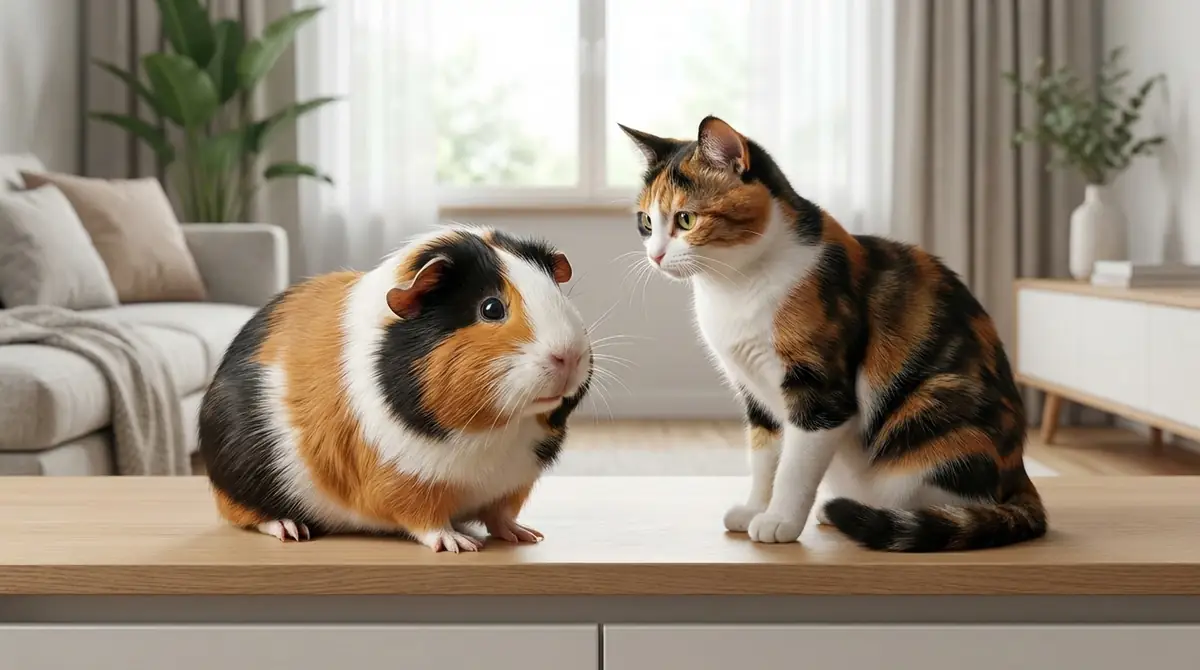 モルモットにも三毛は存在する！猫との違いとは