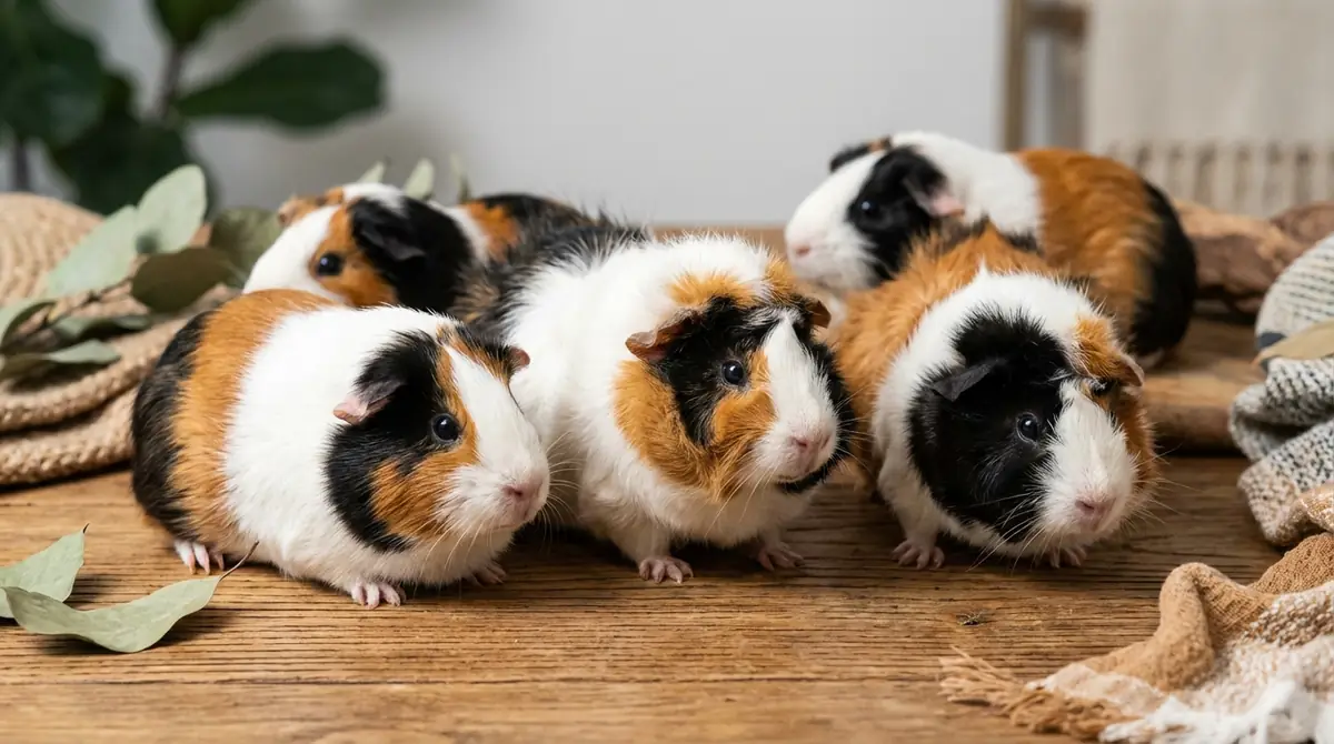 三毛モルモットの毛色パターンと見た目の特徴