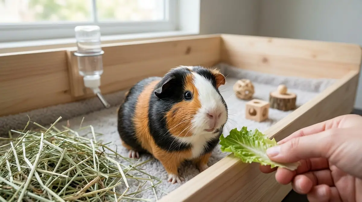 三毛モルモットの性格と飼いやすさ