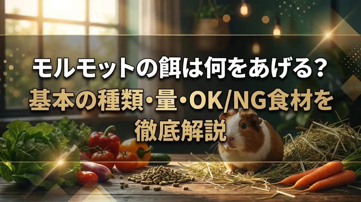 モルモットの餌は何をあげる?基本の種類・量・OK/NG食材を徹底解説