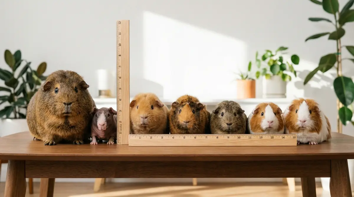 品種別モルモットの大きさ一覧｜最も大きい・小さい品種は？
