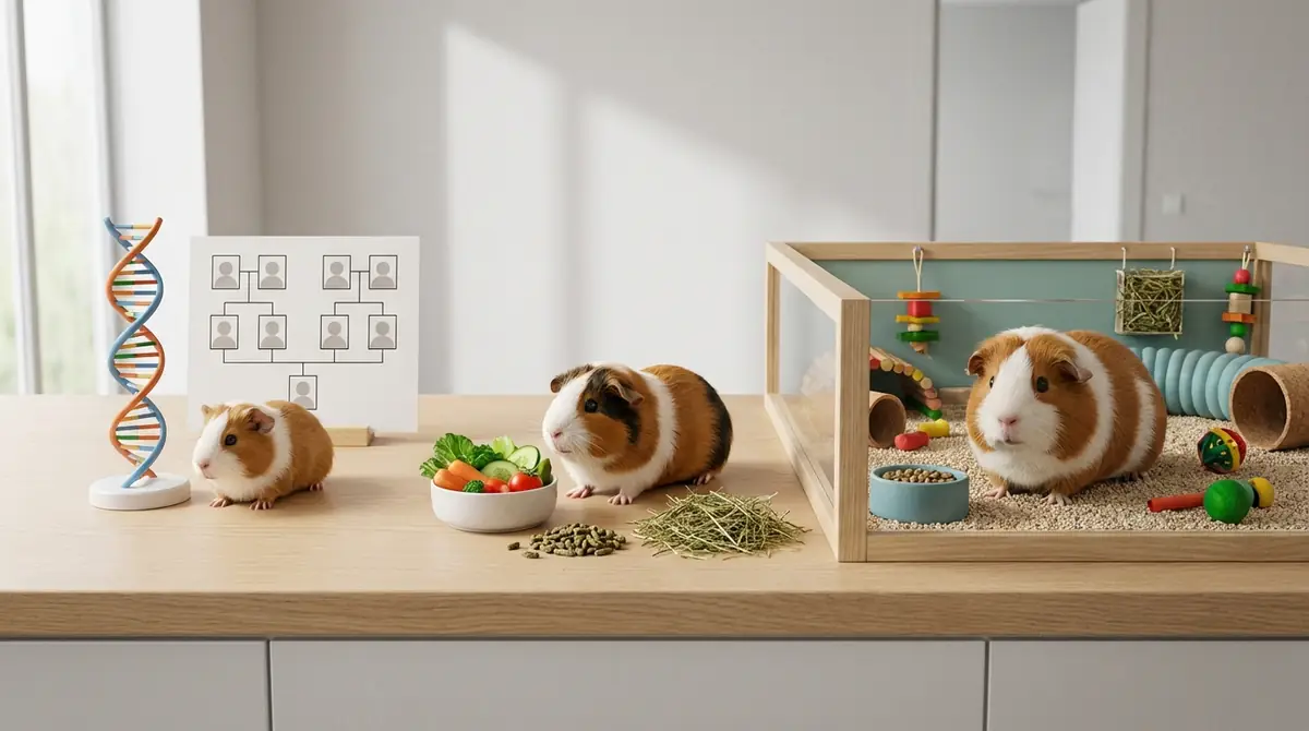 モルモットの大きさに影響する3つの要因