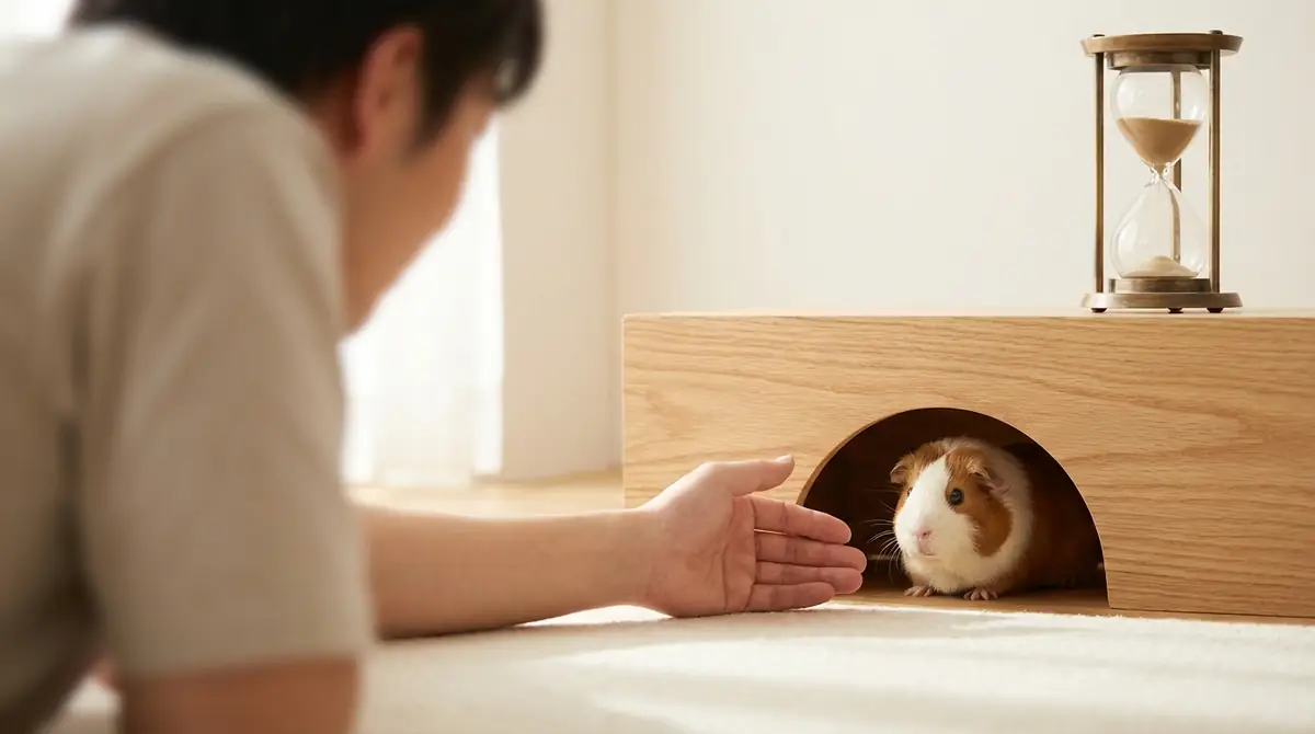 モルモットのデメリット⑧なつくまでに時間がかかる