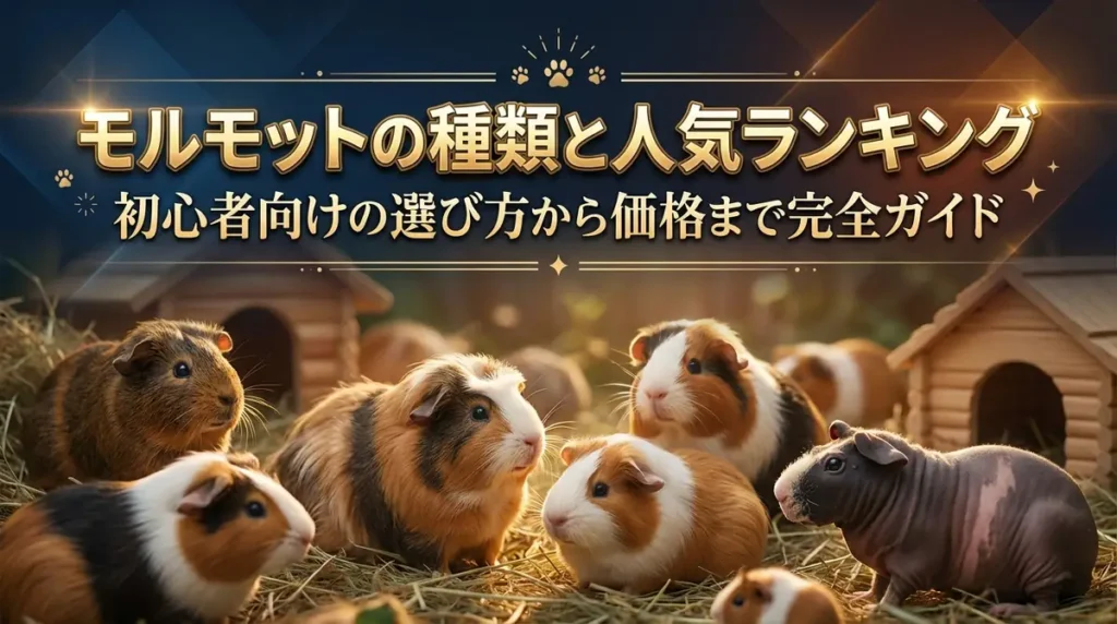 モルモットの種類と人気ランキング｜初心者向けの選び方から価格まで完全ガイド