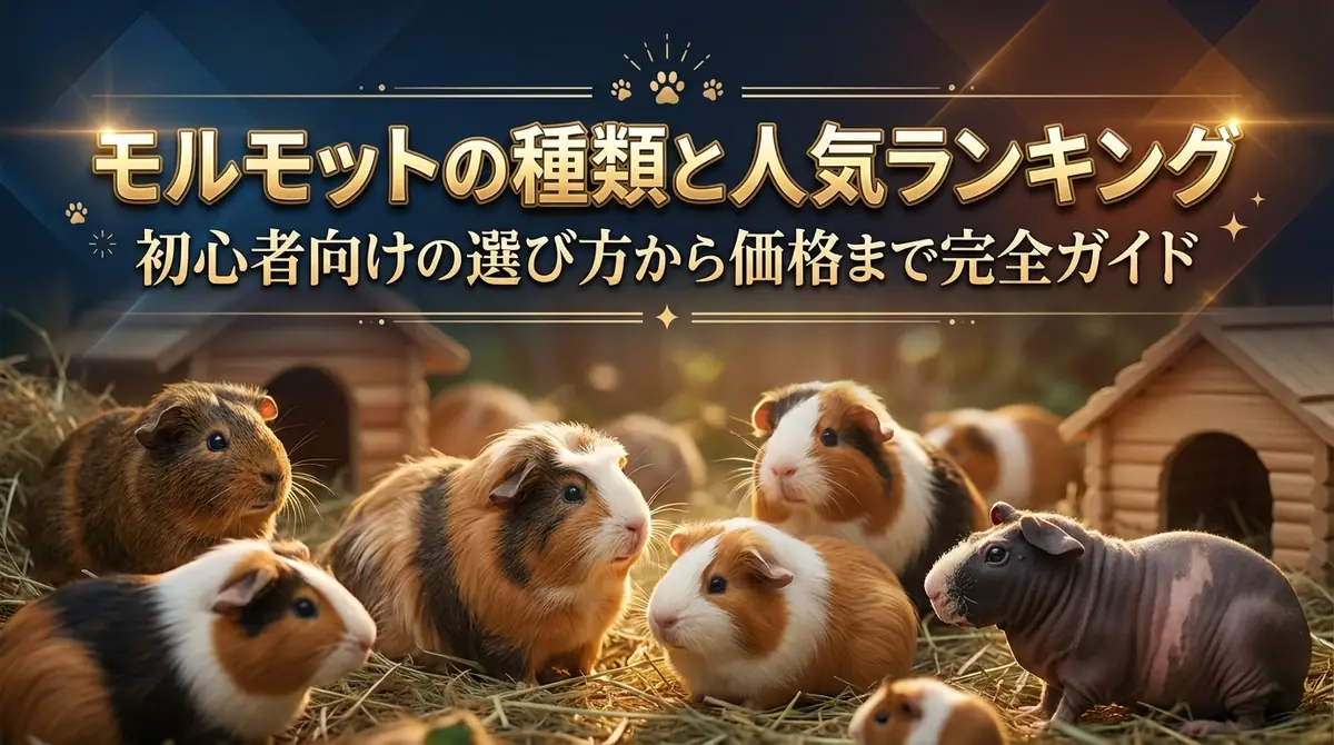 モルモットの種類と人気ランキング|初心者向けの選び方から価格まで完全ガイド