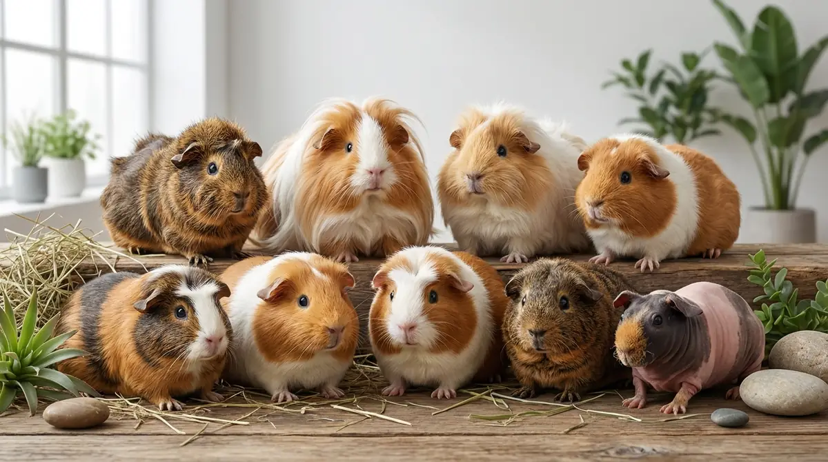 モルモットの種類一覧|毛質別に10品種を紹介