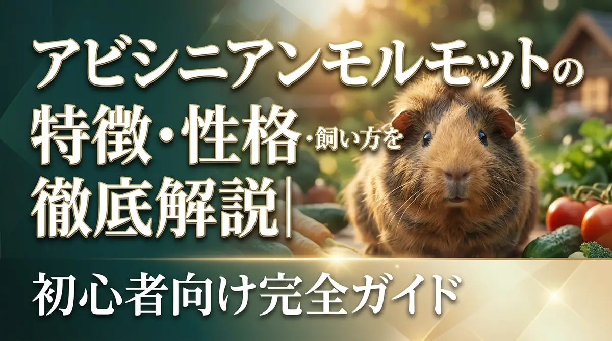 アビシニアンモルモットの特徴・性格・飼い方を徹底解説|初心者向け完全ガイド