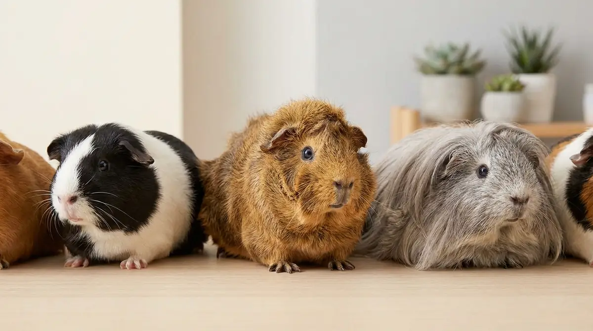 アビシニアンモルモットと他品種の違いを比較