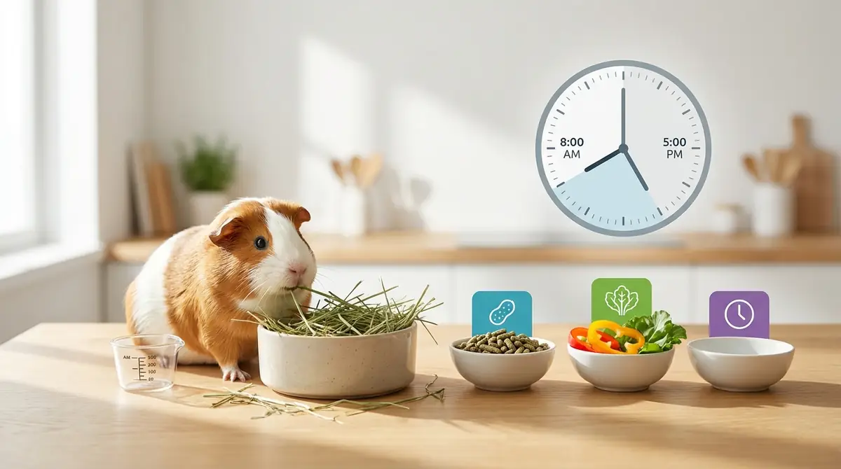 モルモットの餌の与え方｜1日の量・回数・スケジュール