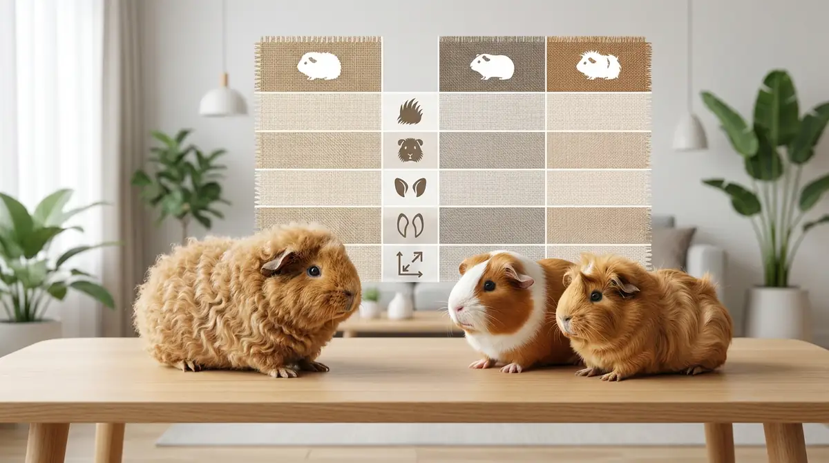 テディモルモットと他品種の違い【比較表付き】