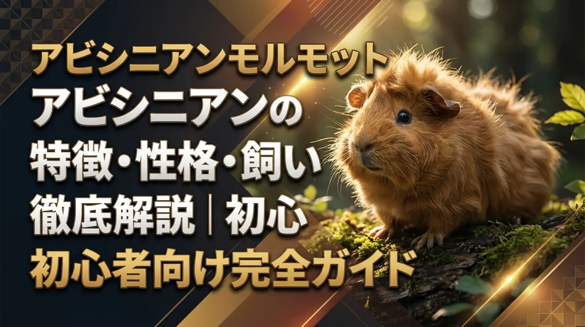 アビシニアンモルモットの特徴・性格・飼い方を徹底解説|初心者向け完全ガイド