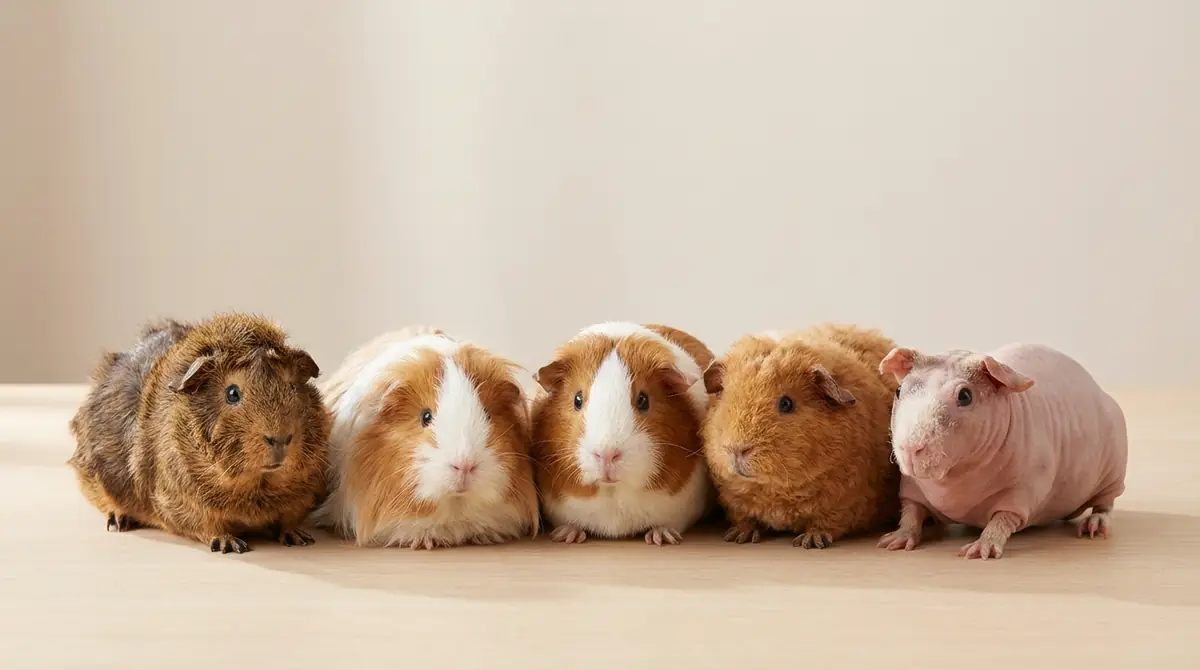 ペットショップで買えるモルモットの種類