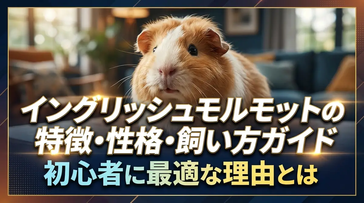 イングリッシュモルモットの特徴・性格・飼い方ガイド|初心者に最適な理由とは