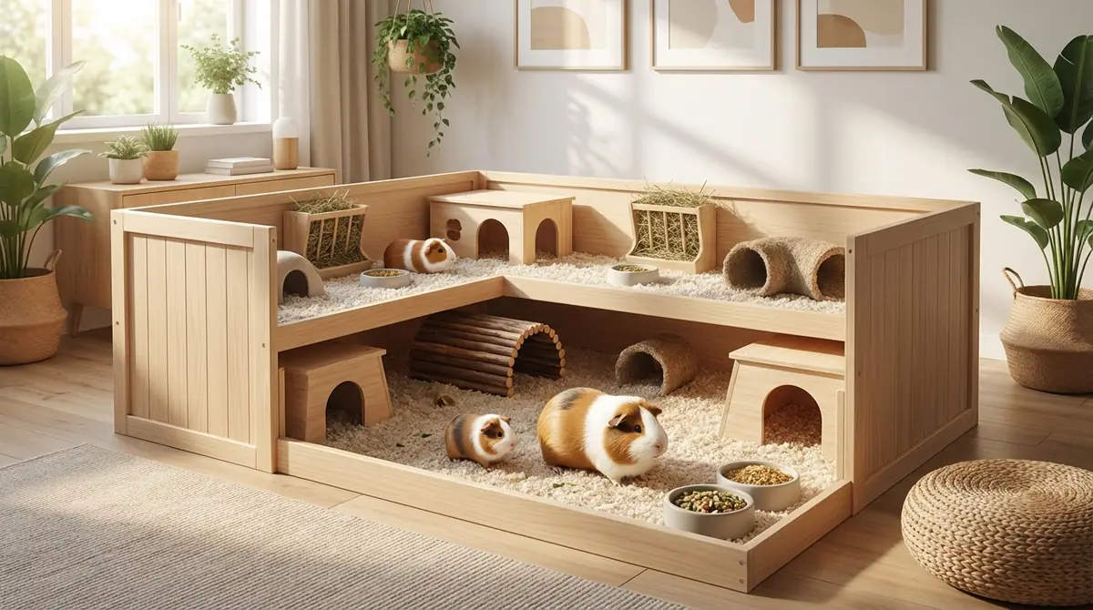 モルモットの大きさに合わせた飼育環境の準備