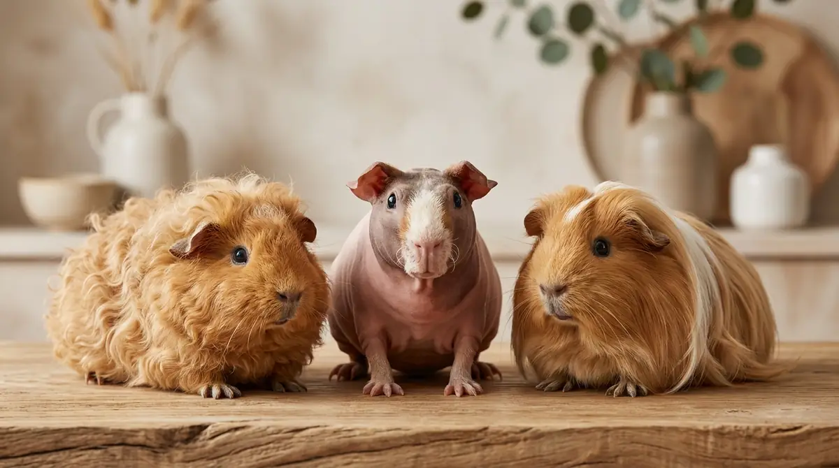 【無毛種・希少種】個性派モルモット品種3選