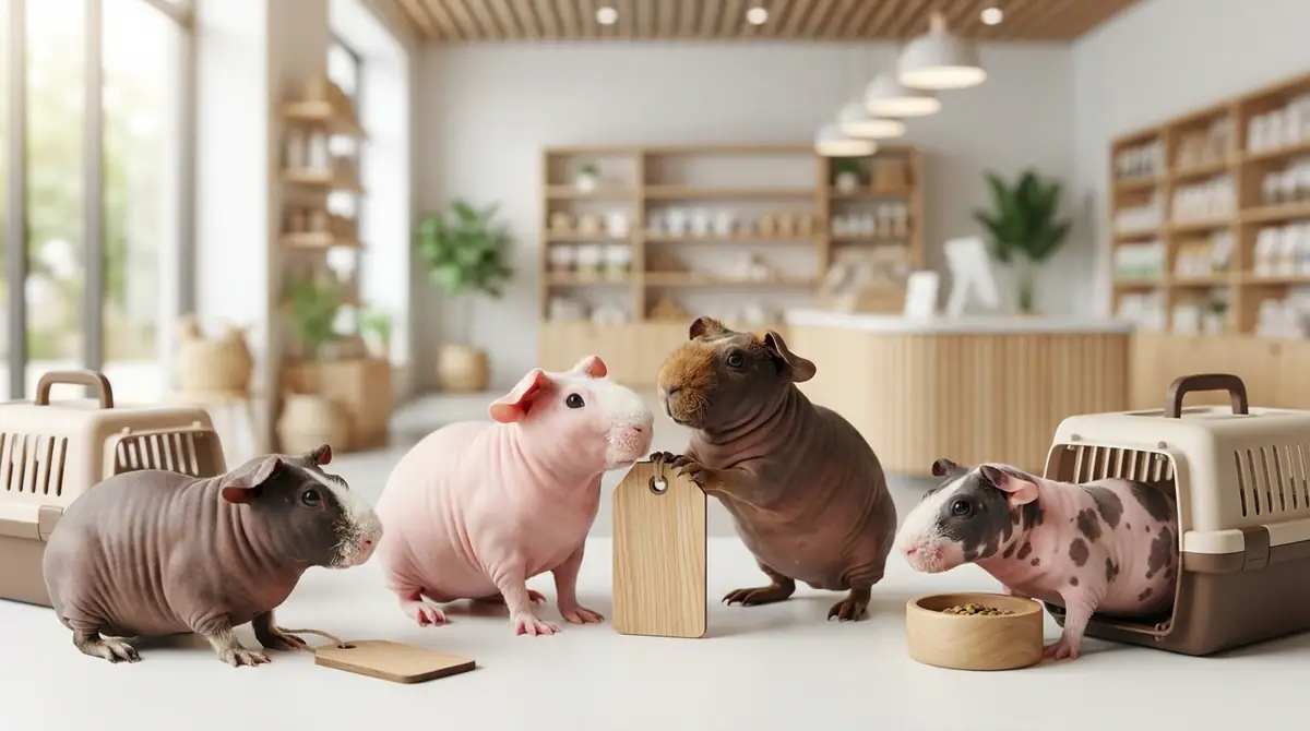 スキニーギニアピッグの価格相場と購入先