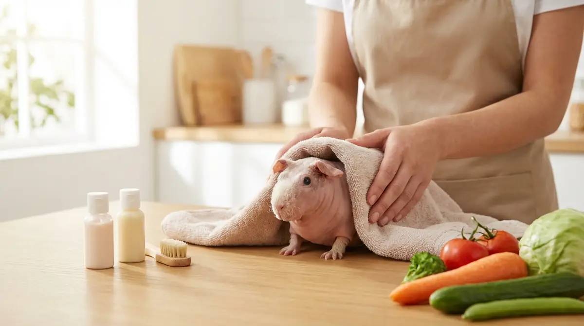 スキニーギニアピッグの日常ケア方法