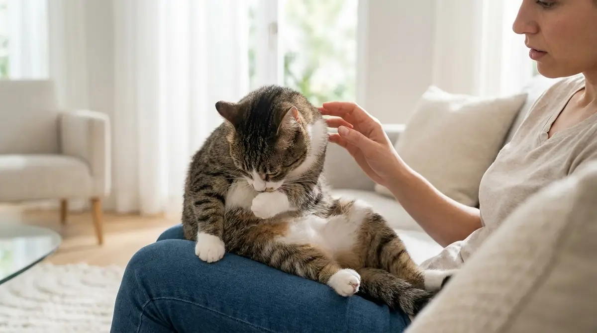 毛づくろいが多すぎる・しすぎる場合の原因と対処法