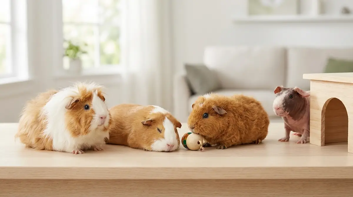 モルモットの種類ごとの性格の違い