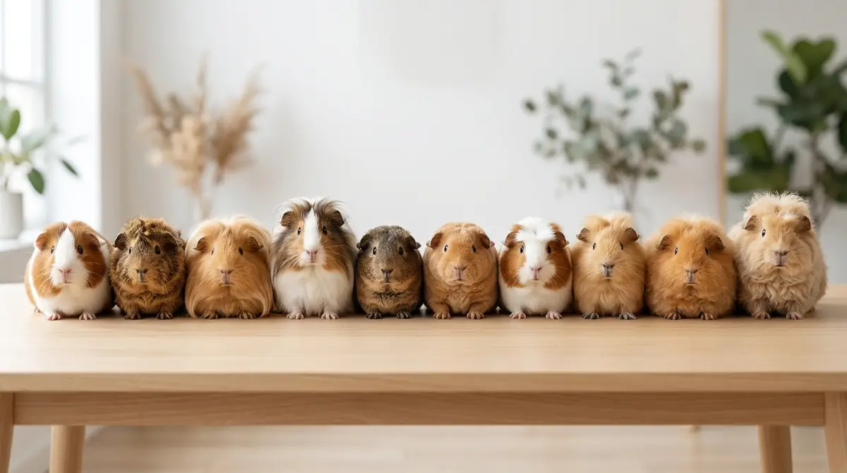 モルモットは全部で何種類？毛質別に10種類を一覧で紹介