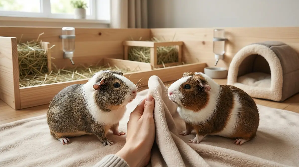 モルモットのオス同士が喧嘩したときの対処法【レベル別】