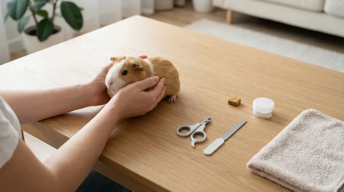 モルモットの爪の切り方5ステップ【実践編】