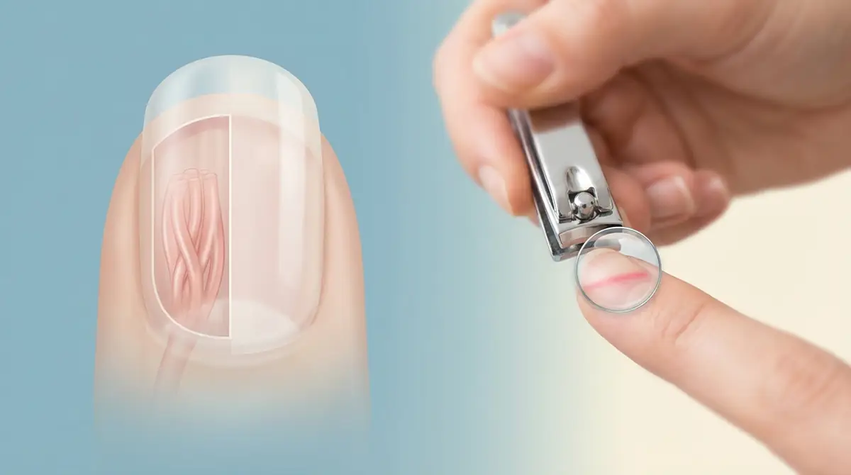 爪の構造と血管（クイック）の見分け方