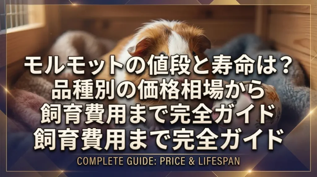 モルモットの値段と寿命は？品種別の価格相場から飼育費用まで完全ガイド
