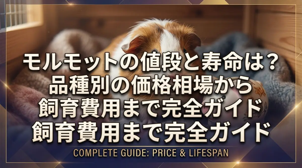 モルモットの値段と寿命は?品種別の価格相場から飼育費用まで完全ガイド
