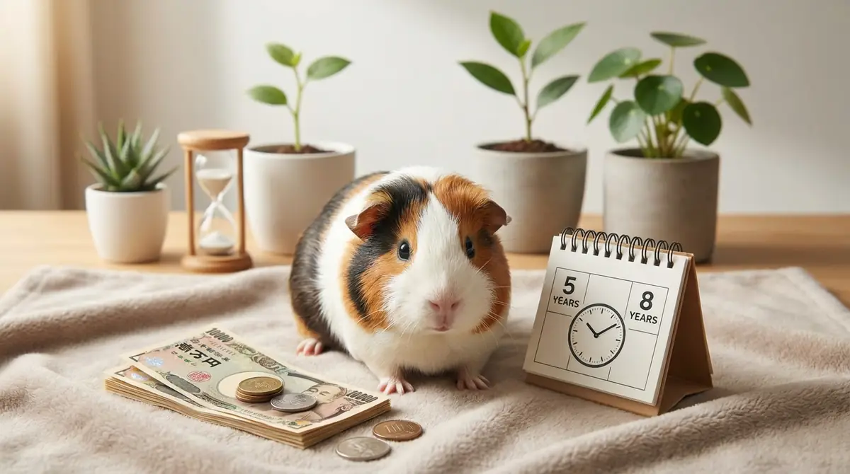 【結論】モルモットの値段は3,000円〜15,000円・寿命は平均5〜8年