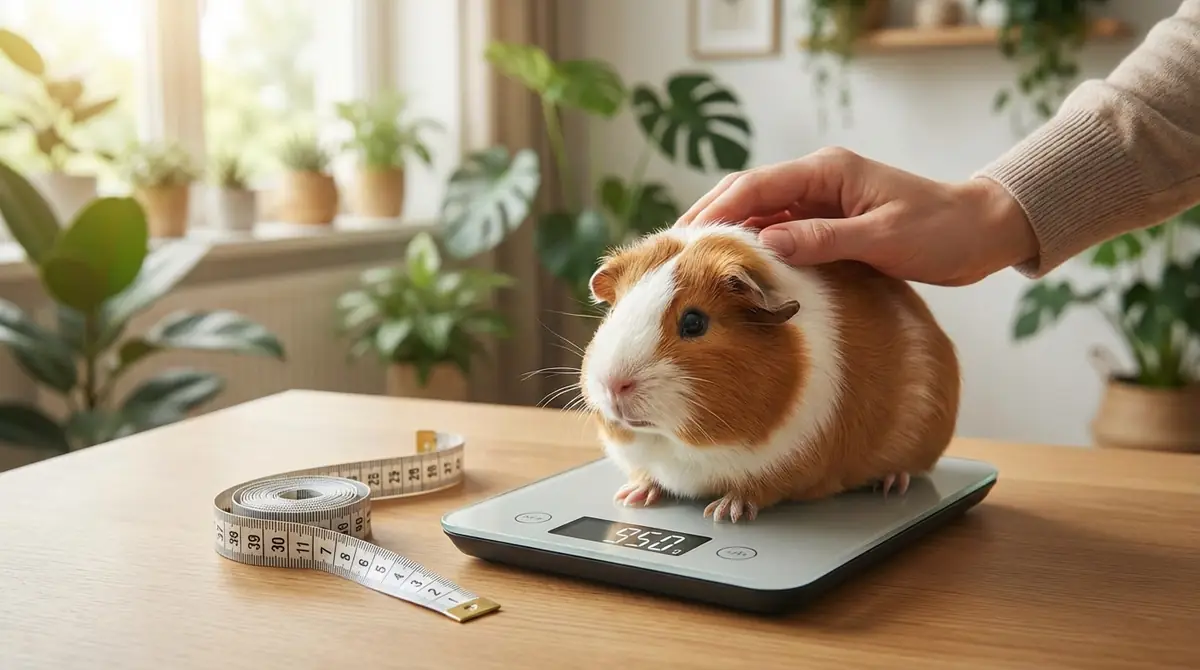 モルモットの大きさは体長20〜30cm・体重700〜1200gが目安