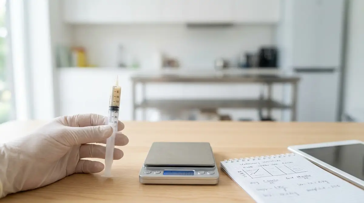 強制給餌の量が足りているか確認する方法