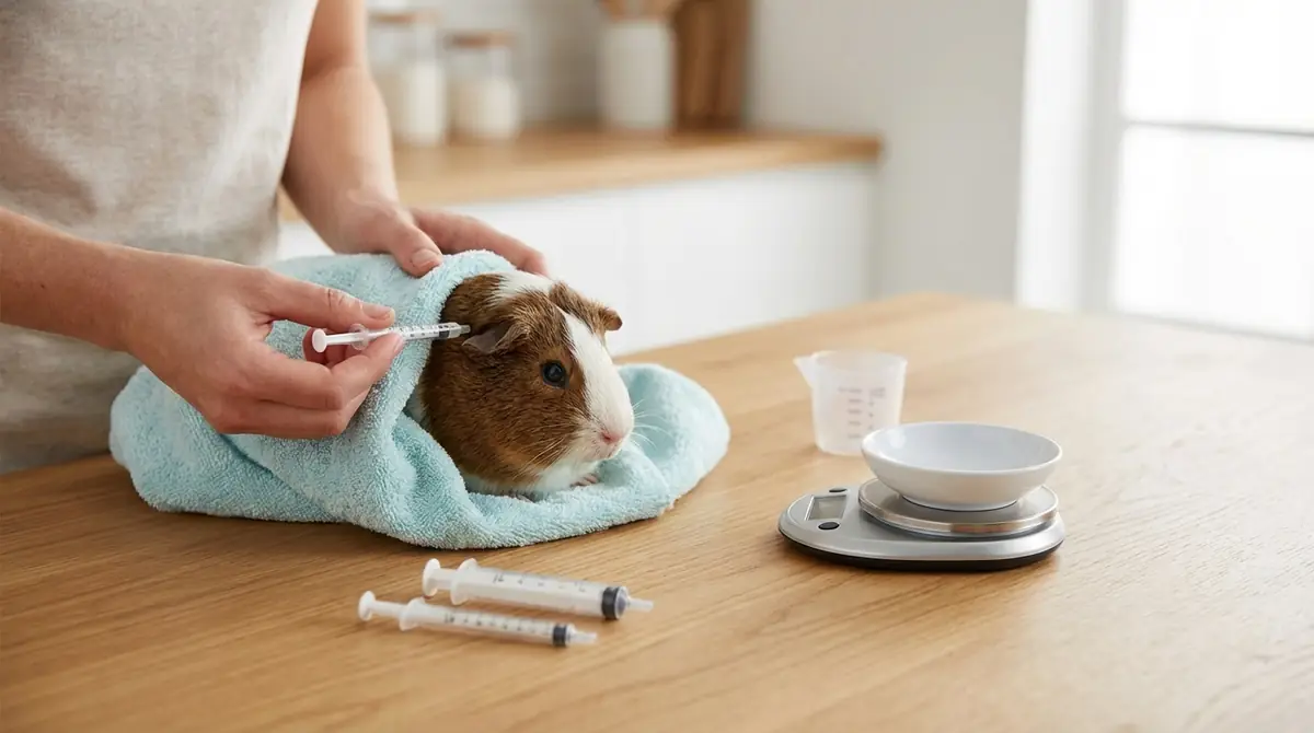 状況別｜モルモットの強制給餌の量を調整するポイント