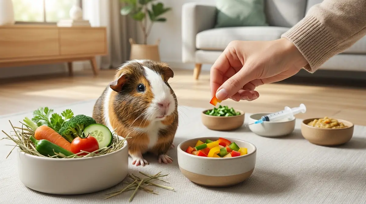 モルモットが餌を食べないときの対処法｜試す順番とやり方