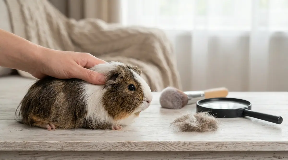 モルモットの抜け毛で最初に確認すべき3つのポイント