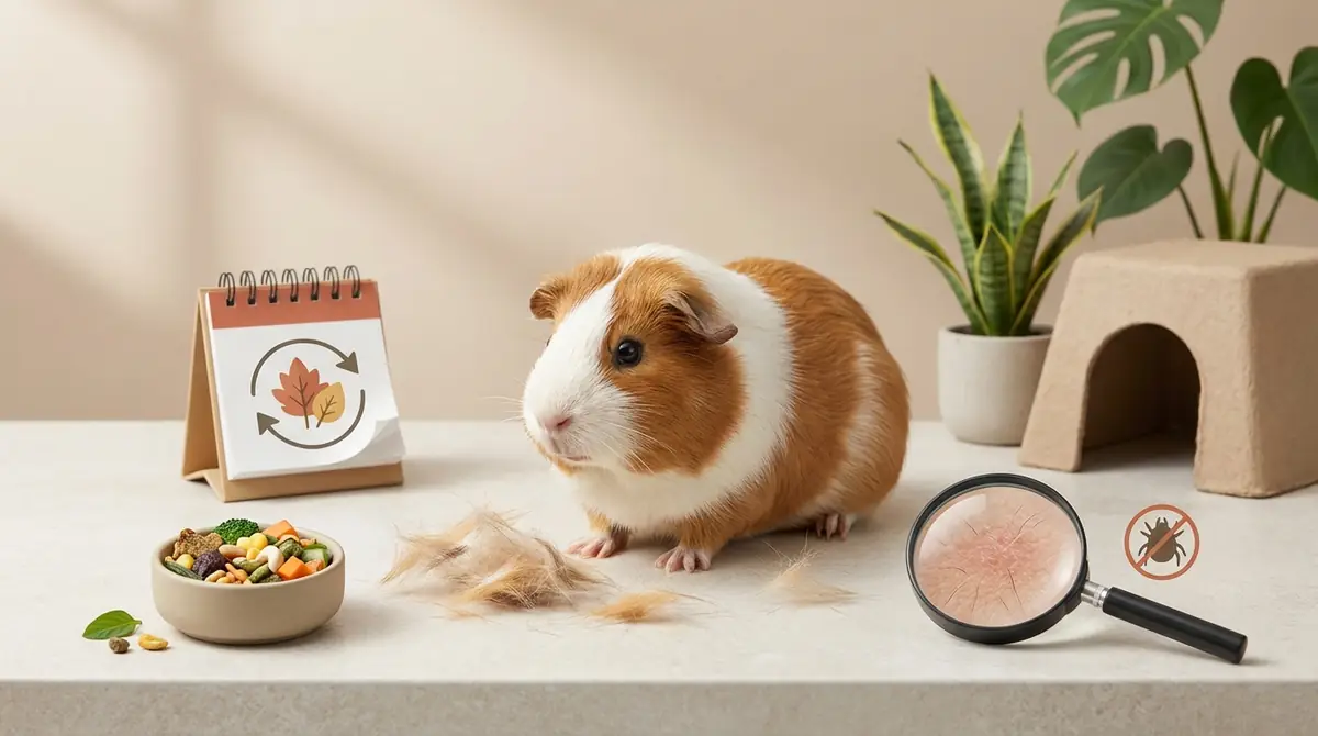 モルモットの抜け毛が起きる5つの原因