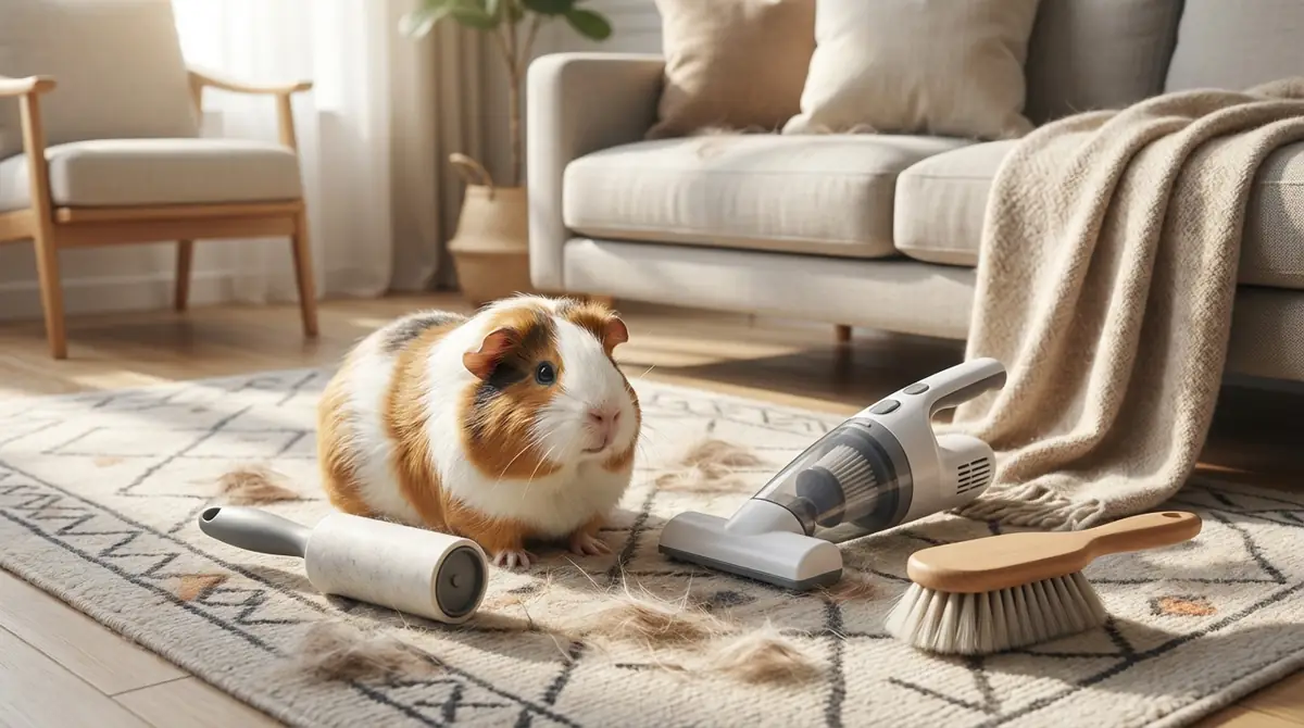 モルモットの抜け毛掃除を楽にする3つのコツ