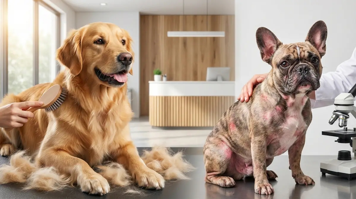 正常な換毛と病的な脱毛の見分け方