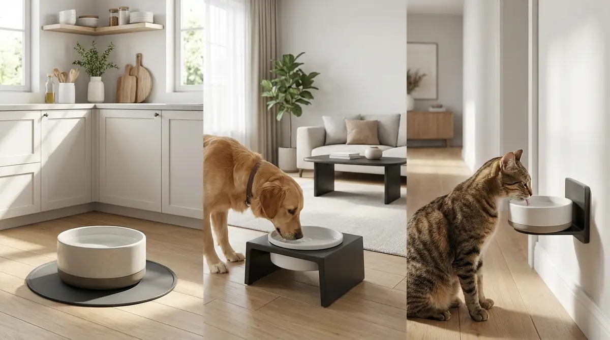 水飲み皿の設置場所と置き方｜ひっくり返し対策3選