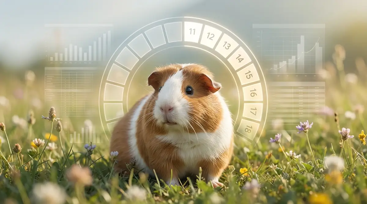 モルモットのメスの発情期は約15〜17日周期|基本データ早見表